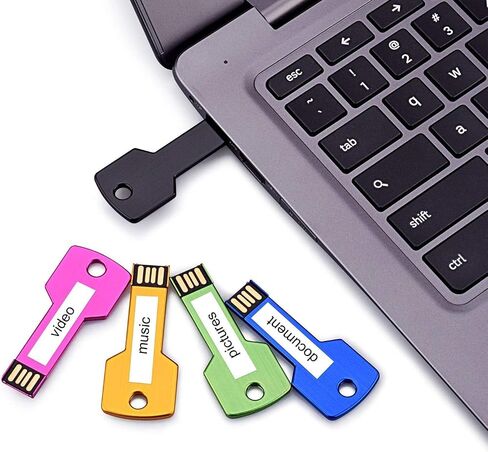 JUANWE 32GB محركات أقراص فلاش USB 5 حزمة محركات الإبهام السائبة، USB 2.0 محرك فلاش ملون USB مفتاح محرك أقراص USB، لون عشوائي عصا الذاكرة للماء محرك الإبهام للنسخ الاحتياطي للبيانات in Kuwait