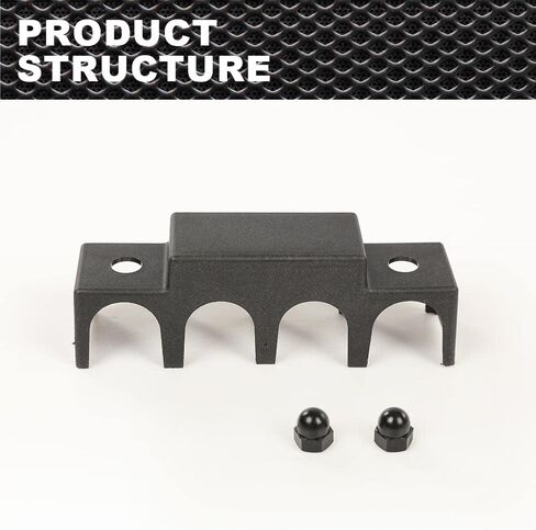 4 Post Power Distribution Block Bus Bar with Cover, Busbar Power Battery Terminal Distribution Block 5/16" Posts 12V 250A, 4 Post Busbar Power Distribution Block Black in Saudi Arabia