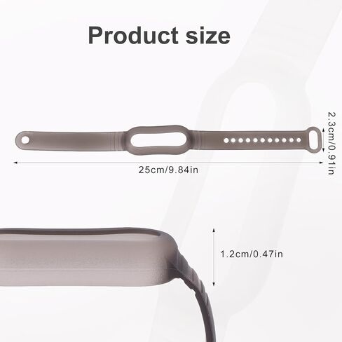 حزام معصم قابل للتعديل لمسجلات Plaud NotePin، سوار معصم ناعم من مادة TPU مع ملحق مسجل صوت للإغلاق بخطاف وحلقة متوافق مع Plaud NotePin in Kuwait