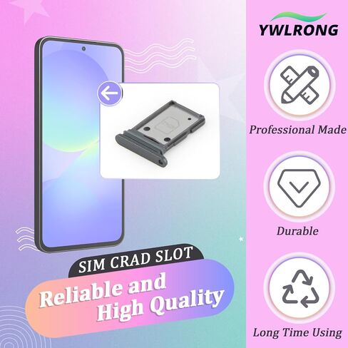 2PCS SIM Card Tray for Samsung Galaxy A36 5G SIM Card Slot Holder Replacement for Samsung A36 5G SM-A366U A366E A366B with Open Eject Pin in Saudi Arabia