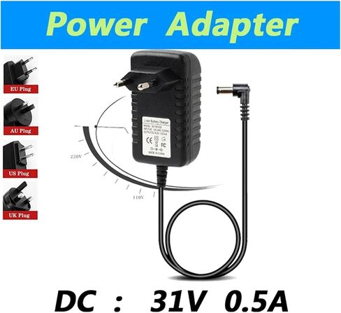31V 0.5A DC Adapter Power Supply 90 Degree Turn 5.5 * 2.1mm(UK Plug) in Saudi Arabia