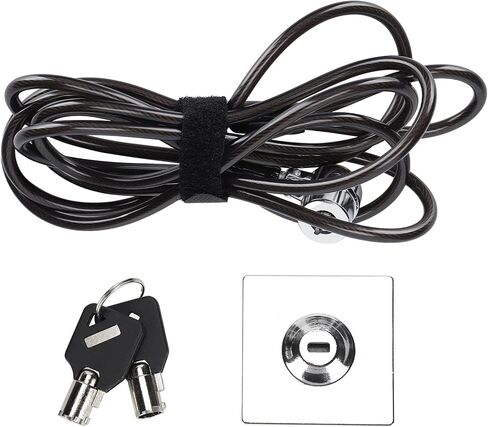 CHICIRIS Computer Security Cable with Lock Base for OS XLenovoAsus, Flexible DualShaft Rotation, Suitable for Monitors and Projectors in Saudi Arabia