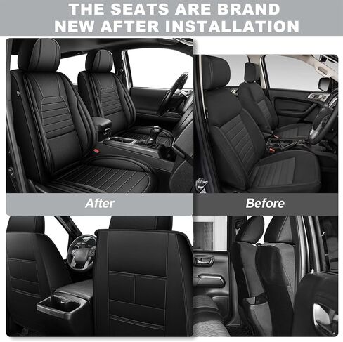 أغطية مقاعد مخصصة مناسبة لسيارة Dodge Ram 1500 2500 3500 2002-2024 2025 مجموعة أغطية مقاعد من الجلد الصناعي متوافقة مع وسائد شاحنة الكابينة العادية الرباعية (المقعد الأمامي، أسود، كرمة) in Kuwait