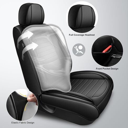 أغطية مقاعد مخصصة مناسبة لسيارة Dodge Ram 1500 2500 3500 2002-2024 2025 مجموعة أغطية مقاعد من الجلد الصناعي متوافقة مع وسائد شاحنة الكابينة العادية الرباعية (المقعد الأمامي، أسود، كرمة) in Saudi Arabia