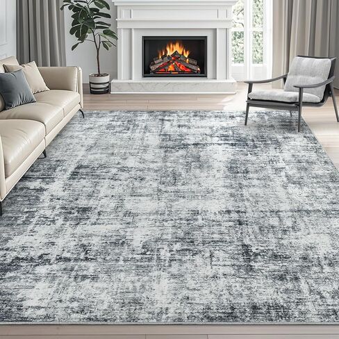 Dintszyayue Abstract Abstract Area Rugh 5 × 7 سجاد منطقة محايدة ناعمة ناعمة لنسخ غرفة الطعام في غرفة النوم سجاد غرفة الطعام (الأزرق ، 5'x7 ') in Saudi Arabia