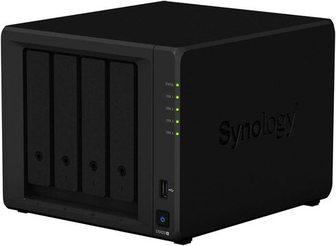 Synology DiskStation DS920+ NAS Server for Business with Celeron J4125 Quad-Core CPU, 8GB DDR4 Memory, 8TB HDD, DSM Operating System in Saudi Arabia