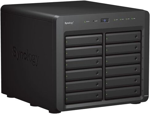 Synology DiskStation DS3622xs+ NAS Server with Xeon 2.2GHz CPU, 48GB Memory, 48TB SSD Storage, 2 x 10GbE LAN Ports, DSM Operating System in Saudi Arabia