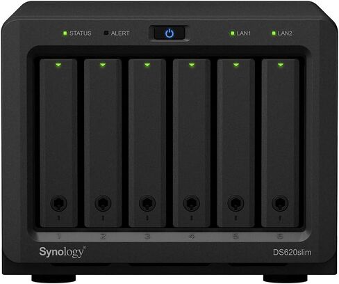 Synology DiskStatoin DS1621+ NAS Server for Business with Ryzen 2.2GHz CPU, 32GB Memory, 96TB HDD Storage, 2 x 1GbE LAN Ports, DSM Operating System in Saudi Arabia