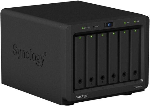 Synology DiskStatoin DS1621+ NAS Server for Business with Ryzen 2.2GHz CPU, 32GB Memory, 96TB HDD Storage, 2 x 1GbE LAN Ports, DSM Operating System in Saudi Arabia