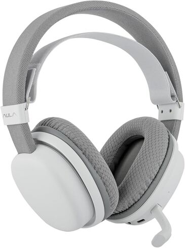 MechLands Aula G7 Wireless Gaming Headset for PS4/PS5/PC/Switch, Over-Ear Headphones with Detachable Noise Canceling Mic, RGB, Surround Sound, 60H Battery, 2.4GHz/BT/Wired (Black) in Kuwait