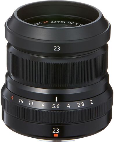 عدسة FUJIFILM XF مقاس 23 مم f/2 R WR (أسود) مع ملحقات متقدمة in Kuwait