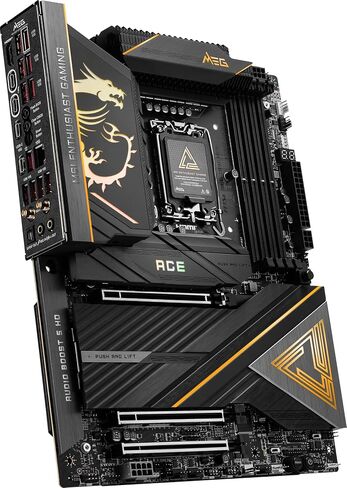 MSI MEG Z890 ACE Gaming Motherboard (Support Core Ultra Series 2 Intel Processors, LGA 1851, DDR5, PCIe 5.0, M.2, SATA, 10Gbps LAN, USB Type-C, Wi-Fi 7, Bluetooth 5.4, Thunderbolt 4, ATX) (Renewed) in Saudi Arabia