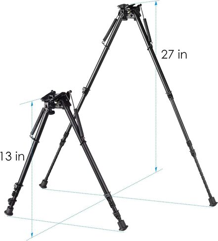 13-27 بوصة طويلة المدى بمفصلات قاعدة دوارة نموذج بندقية Bipod عالية للصدمات اطلاق النار محور الدورية ثنائية جراب مع محول QD in Saudi Arabia