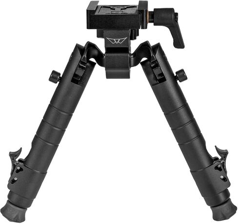 Warne 7902M Precision Bipod، واجهة السكك الحديدية Arca، النشر السريع للساق، جاهز للمنافسة، يناسب السكك الحديدية ARCA، أسود غير لامع in Saudi Arabia