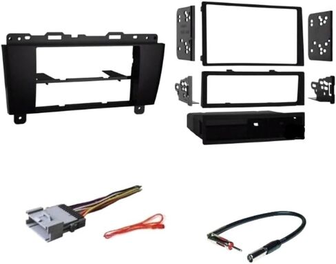 Double or Single Din Car Stereo Install Kit, Wire Harness, and AM/FM Radio Reception Antenna Adapter -Made for Buick: No Factory External Amp Vehicles Only: 2005-2009 Lacrosse in Saudi Arabia