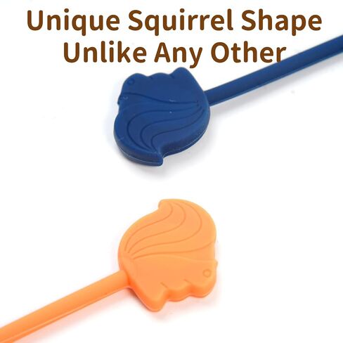 24-Pack Reusable Fish-Shape Silicone Cable Ties – 8 Colors, 4.7" Adjustable Cord Organizers for Cords & Electronics, Cord Wraps for Charging Cables, Cable Management for Home & Office in Saudi Arabia
