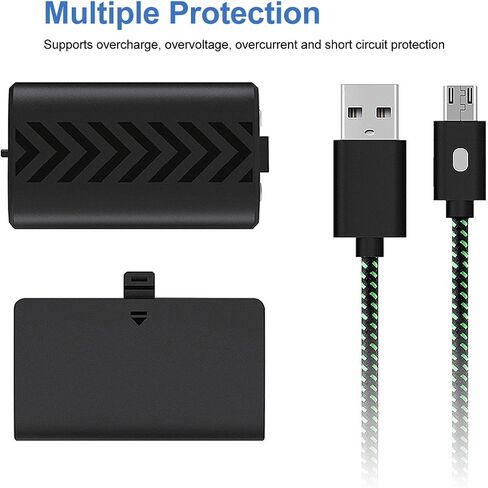 Charger for Xbox One S X Controller Battery Pack,with 1200mAh USB Rechargeable Xbox One Battery Charger Station,with Charging Indicator USB Cablefor Xbox One, Xbox One S,One X in Saudi Arabia