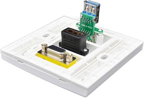 أنثى إلى أنثى U3.0 HDMI2.0 VGA PC مقبس لوحة الحائط 86x86 مللي متر مقبس التوسع in Saudi Arabia