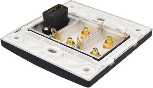 لوحة حائط لمكبرات صوت هاي فاي مكونة من 4 قطع مع مقابس HDMI 2.0 وموصلات صوت بأربعة منافذ ولوحة سوداء in Kuwait