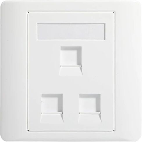 لوحة حائط CAT6 RJ45 لتمرير الإنترنت من خلال شبكة LAN بمقبس 86 × 86 مم in Kuwait