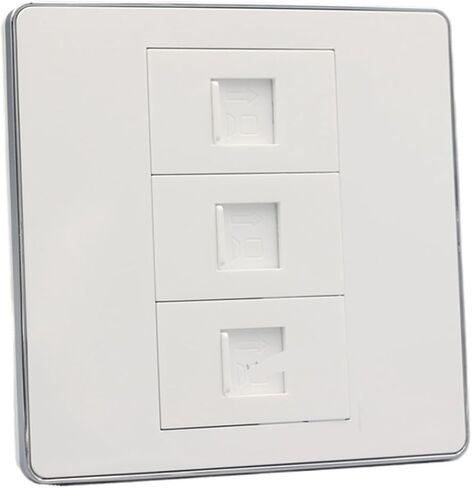 مقبس حائط مع قارنة توصيل ثلاثية CAT6 RJ45 و3 CAT Six LAN in Kuwait