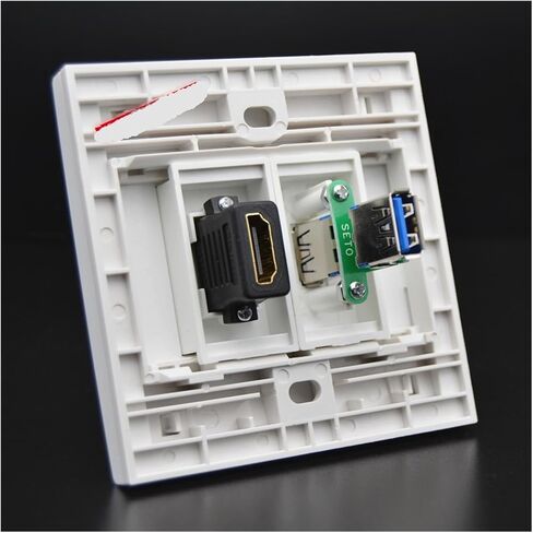 White Panel U3.0 Jack HDMI2.0 Female to Female Socket in Saudi Arabia