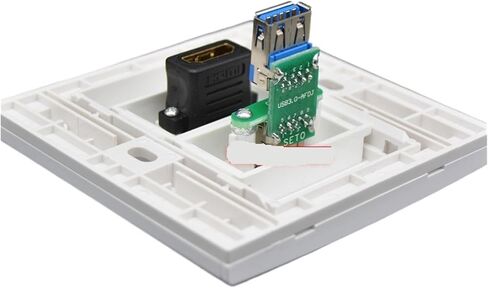 White Panel U3.0 Jack HDMI2.0 Female to Female Socket in Saudi Arabia