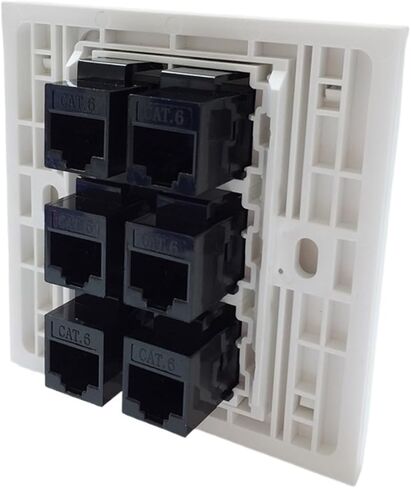 6-Port RJ45 5e 6-Port Female to Female Panel Jack(CAT5E RJ45) in Saudi Arabia