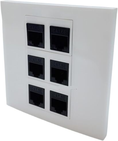 6-Port RJ45 5e 6-Port Female to Female Panel Jack(CAT5E RJ45) in Saudi Arabia