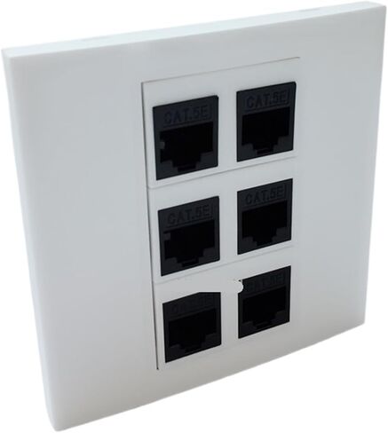 6-Port RJ45 5e 6-Port Female to Female Panel Jack(CAT5E RJ45) in Saudi Arabia