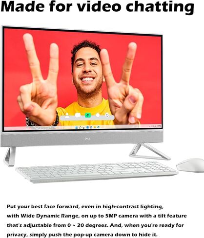 كمبيوتر مكتبي Dell Inspiron 7730 الكل في واحد - شاشة لمس FHD مقاس 27 بوصة، Intel 7 150U (10 مراكز)، NVIDIA MX570A، Wi-Fi 6E، Win 11 Pro، لوحة مفاتيح وماوس Dell Pro (ذاكرة الوصول العشوائي 64 جيجابايت، 4 تيرابايت SSD) in Kuwait