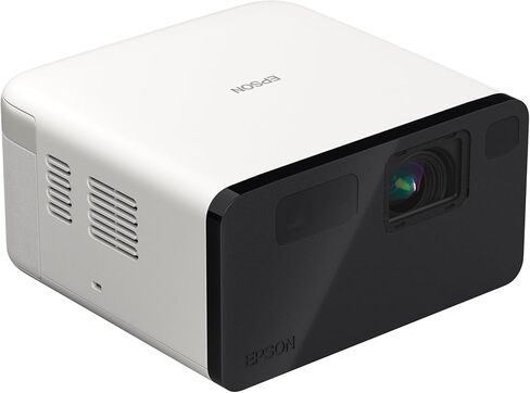 جهاز عرض ليزر ذكي محمول Epson EpiqVision Mini EF21، ساطع 1000 لومن، FHD 1080p HDR، 3-Chip 3LCD، Google TV، Netflix، مكبرات صوت ستيريو، الفناء الخلفي/المسرح المنزلي - أبيض ماسي (متجدد) in Kuwait
