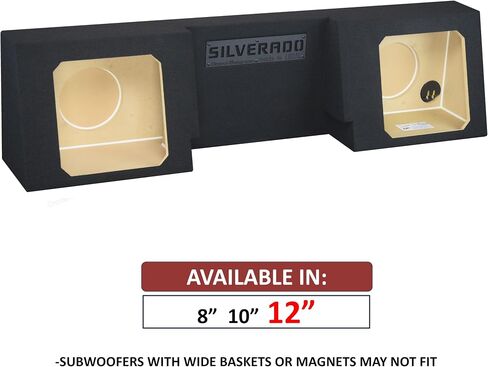 12" Dual Sealed Solo baric L7S L7R L7T sub Box, fits 2007-2024 Silverado Regular-cab Speaker Box subwoofer Enclosure Stereo car Audio Home Audio in Saudi Arabia