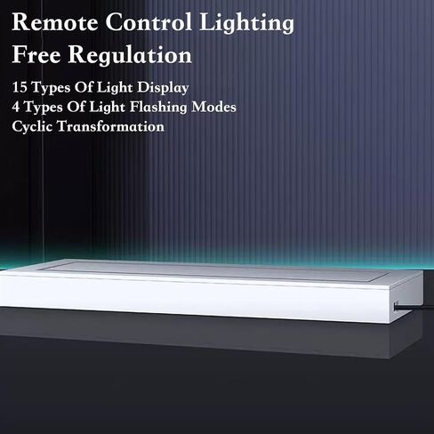 غطاء غبار مزود بقاعدة إضاءة بـ 16 لون LED متوافق مع نينتندو سويتش 2، حافظة عرض أكريليك مضادة للخدش وغطاء قاعدة مقاوم للماء، ملحقات لجهاز سويتش 2 in Kuwait