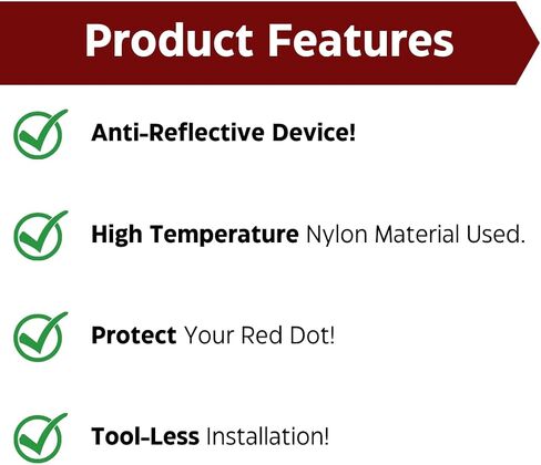 Killflash Compatible for Aimpoint T1 T2 H1 H2 CompM5 Duty RDS Hex Cover | Red Dot Lens Cap | ARD Anti-Relective Device Optic in Saudi Arabia
