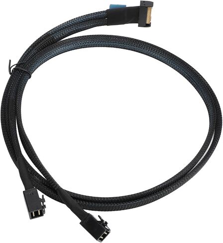 Keenso 8i إلى 2 SFF 8643 كابل نقل بيانات عالي السرعة للخوادم ومراكز البيانات، فضي 31.5 بوصة مع 3 أغطية متضمنة in Saudi Arabia