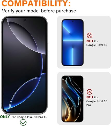 3 عبوات لواقي عدسة الكاميرا Google Pixel 10 Pro XL، زجاج مقسى 9 صلابة، واقي شاشة كاميرا عالي الوضوح مضاد للخدش لهاتف Pixel 10 Pro XL in Saudi Arabia