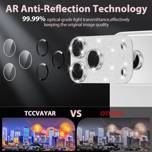 for iPhone 17 Pro Max Camera Lens Protector [Anti-Scratch] [Ultra HD Clear] [Strong Adhesion] Metal Aluminum Alloy Tempered Glass Camera Screen Cover(Cosmic Orange) in Kuwait