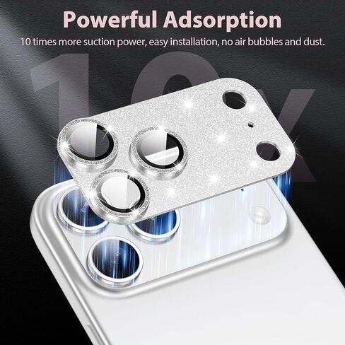 for iPhone 17 Pro Max Camera Lens Protector [Anti-Scratch] [Ultra HD Clear] [Strong Adhesion] Metal Aluminum Alloy Tempered Glass Camera Screen Cover(Cosmic Orange) in Kuwait