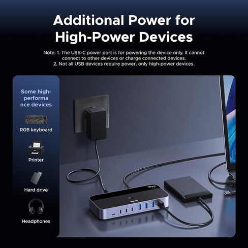 UGREEN 2-in 7-Out USB 3.2 Switch, 10 Gbps Switcher for A or C Computers Sharing All Devices(4 A+3 C) Keyboard Mouse Switch with Type C Converter Adapter,Power Adapter in Saudi Arabia