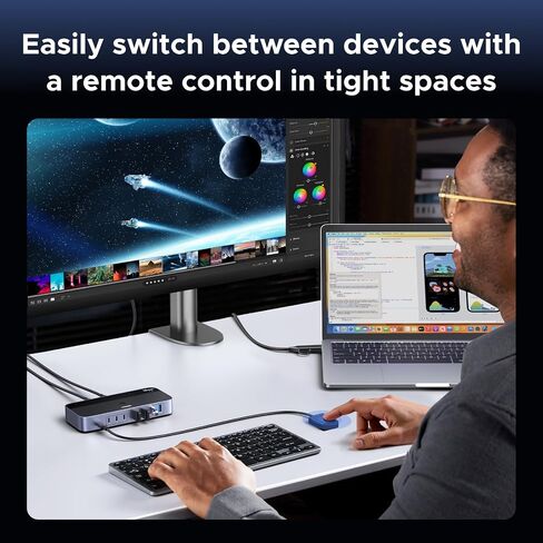 UGREEN 2-in 7-Out USB 3.2 Switch, 10 Gbps Switcher for A or C Computers Sharing All Devices(4 A+3 C) Keyboard Mouse Switch with Type C Converter Adapter,Power Adapter in Saudi Arabia