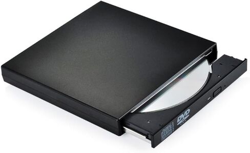 Portable USB External CD Rw Optical Drive Compact CD Burner with Plug and Play Compatible with Laptop and Desktop Black USB Mobile Optical Drive in Saudi Arabia