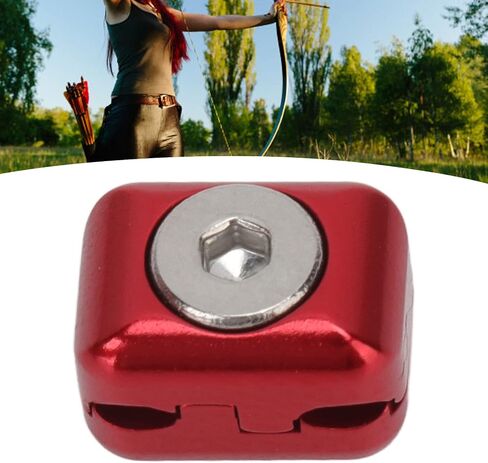 Qiilu Drop Away Arrow Rest Clamp Buckle Arrow Rest Clamp Buckle Aluminum Alloy Arrow Rest Cable Clamp Buckle Metal Fastener Clip Archery Bowstring Adjustment Knob for Compound Bow Drop in Saudi Arabia