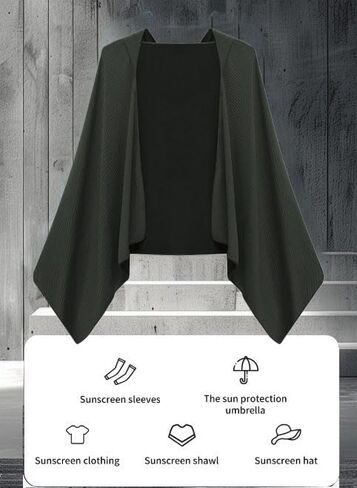 Cooling Hoodie Towel,Large-Sized Quick Drying for Face and Neck,Suitable for Sports, Camping, Beaches and Outdoor Activities,Black in Saudi Arabia