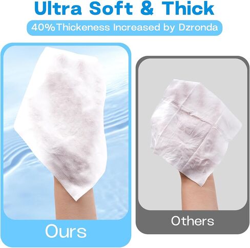 14Pcs Disposable Compressed Towels, Portable Compressed Towel Tablets, Thicker Super Absorbent Wash Cloths for Travel, Camping Wipes for Travel, Hiking & Home in Saudi Arabia