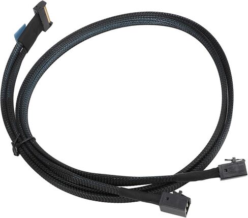 كابل Drfeify 8i 74Pin إلى 2 SFF 8643 لـ MCIO X8 إلى Mini SAS HD SFF 8643 كابل نقل بيانات عالي السرعة لموسعات SAS والمصفوفات الزائدة من الأقراص المستقلة، ألومنيوم 31.5 بوصة in Saudi Arabia