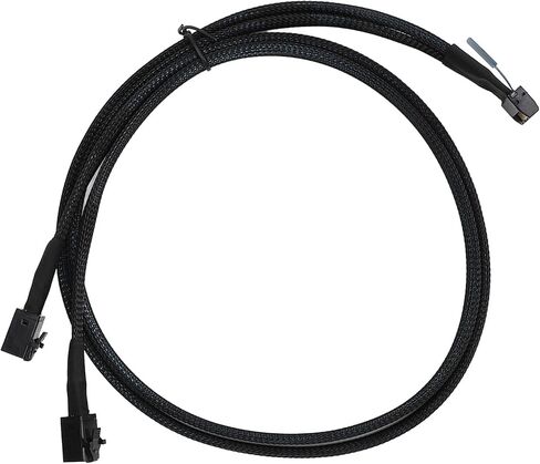 كابل Drfeify 8i 74Pin إلى 2 SFF 8643 لـ MCIO X8 إلى Mini SAS HD SFF 8643 كابل نقل بيانات عالي السرعة لموسعات SAS والمصفوفات الزائدة من الأقراص المستقلة، ألومنيوم 31.5 بوصة in Saudi Arabia
