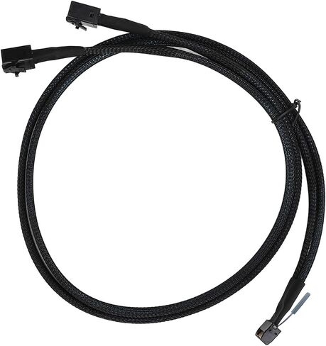 كابل Drfeify 8i 74Pin إلى 2 SFF 8643 لـ MCIO X8 إلى Mini SAS HD SFF 8643 كابل نقل بيانات عالي السرعة لموسعات SAS والمصفوفات الزائدة من الأقراص المستقلة، ألومنيوم 31.5 بوصة in Saudi Arabia