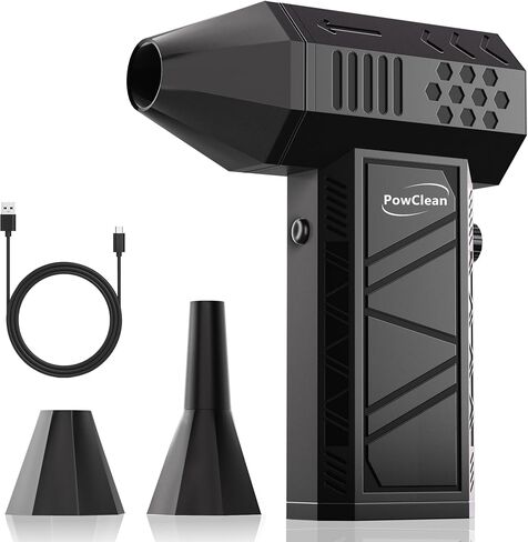 Compressed Air Duster, Electric Air Duster, Super Powerful 130000RPM Mini Air Blower Gun,Dust Blower for Computer Keyboard, Car Cleaning, Home, and Outdoor Use in Saudi Arabia