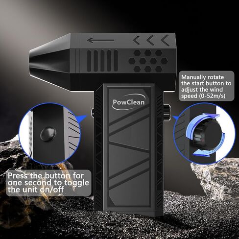 Compressed Air Duster, Electric Air Duster, Super Powerful 130000RPM Mini Air Blower Gun,Dust Blower for Computer Keyboard, Car Cleaning, Home, and Outdoor Use in Saudi Arabia